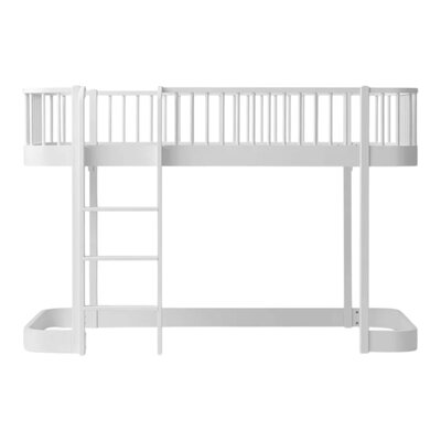 Original low loft bed 138 cm, 90x200 cm White