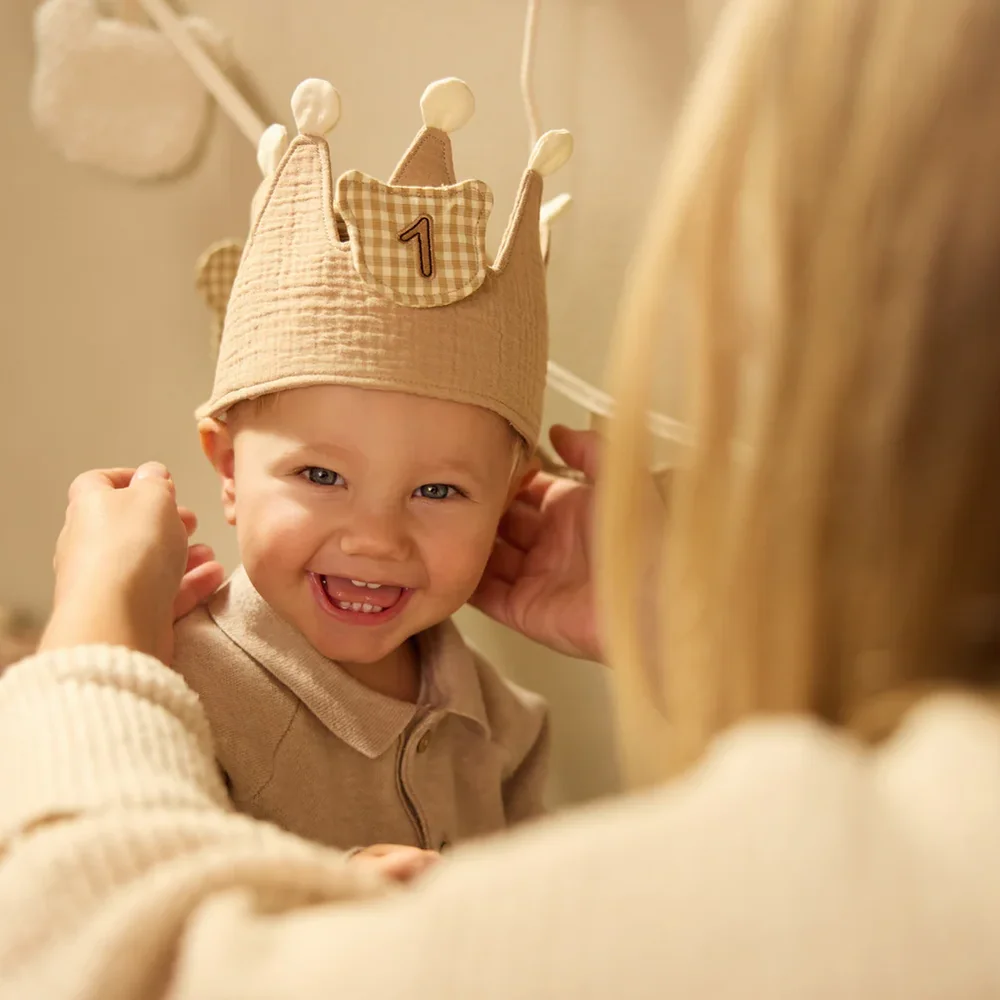 Verjaardagskroon met cijfers Teddy Bear