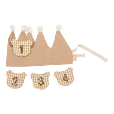 Verjaardagskroon met cijfers Teddy Bear