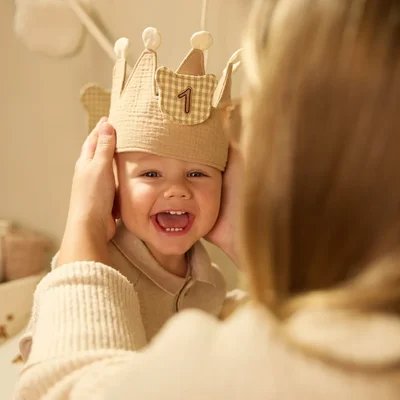 Verjaardagskroon met cijfers Teddy Bear