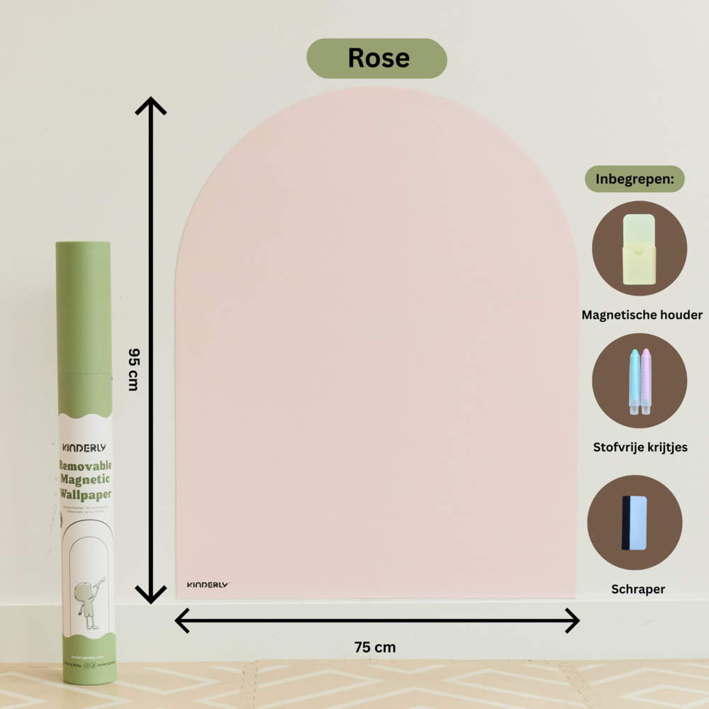 Verplaatsbare Magnetische Muursticker Rose Verplaatsbare Magnetische Muursticker Rose