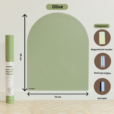 Verplaatsbare Magnetische Muursticker Olive Verplaatsbare Magnetische Muursticker Olive