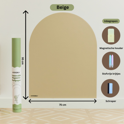 Verplaatsbare Magnetische Muursticker Beige Verplaatsbare Magnetische Muursticker Beige