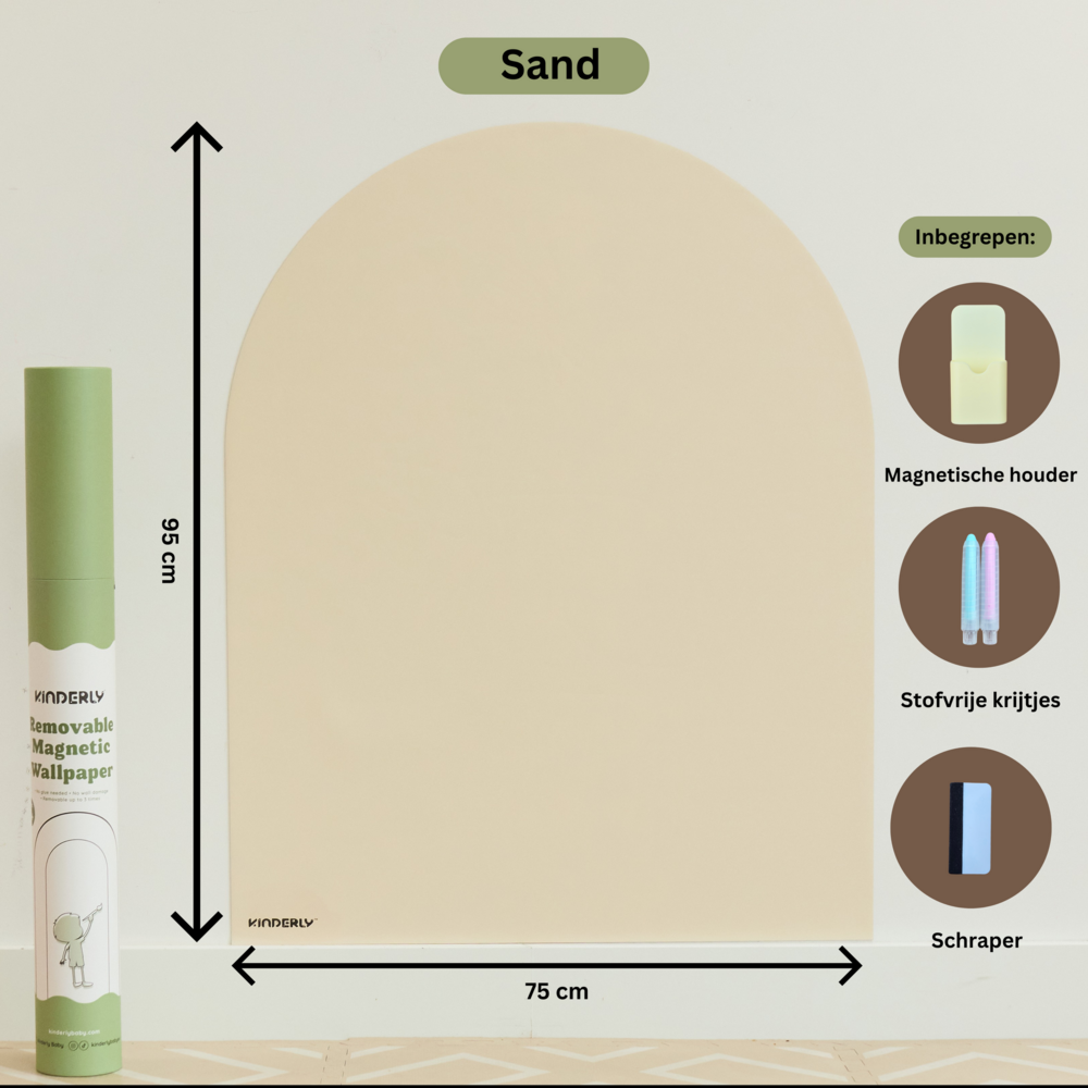 Verplaatsbare Magnetische Muursticker Sand
