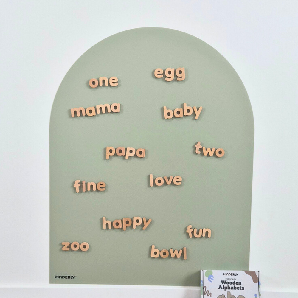 Magnetische Houten Alfabet (40-delig Magnetische Houten Alfabet (40-delig