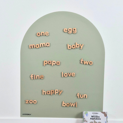 Magnetische Houten Alfabet (40-delig Magnetische Houten Alfabet (40-delig