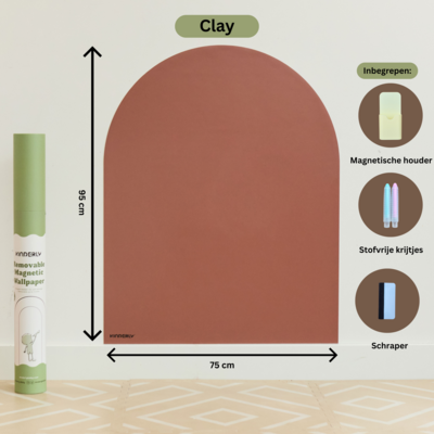 Verplaatsbare Magnetische Muursticker Clay Verplaatsbare Magnetische Muursticker Clay