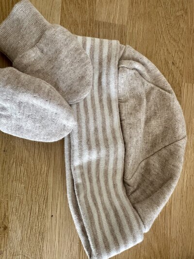 Set muts en wantjes Lio Beige Set muts en wantjes Lio Beige