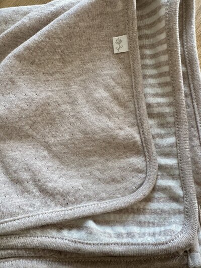 Deken Luca gestreept 80x80 cm Beige Deken Luca gestreept 80x80 cm Beige