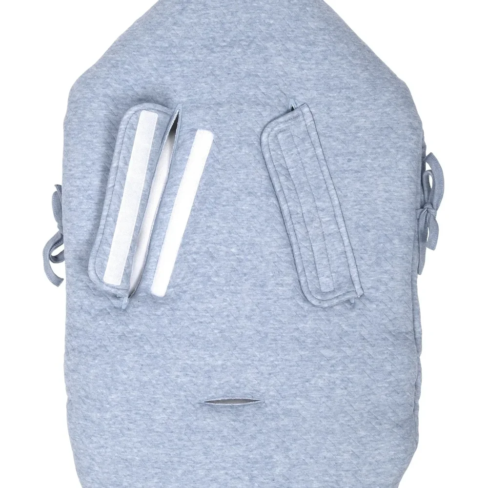 Chevron Voetenzak/Engelennestje 5-punts gordel Denim Blue