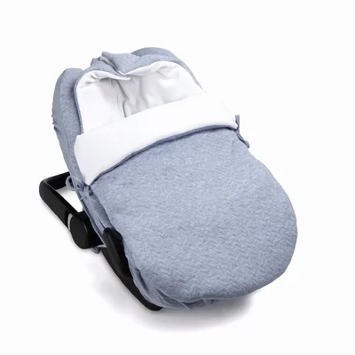 Chevron Voetenzak/Engelennestje 5-punts gordel Denim Blue