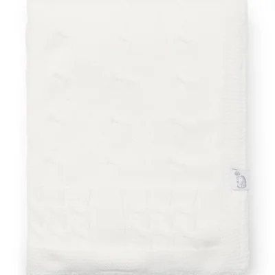 Deken Chamonix Poudre gevoerd (80x100cm) White