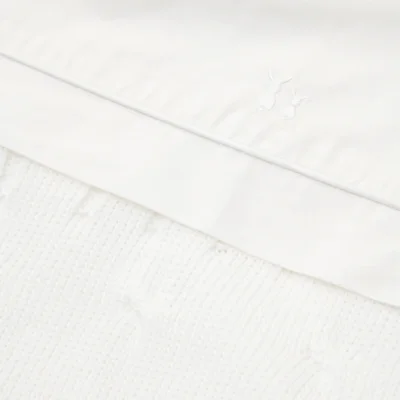 Deken Chamonix Poudre gevoerd (80x100cm) White