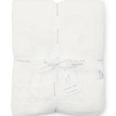 Deken Chamonix Poudre gevoerd (80x100cm) White