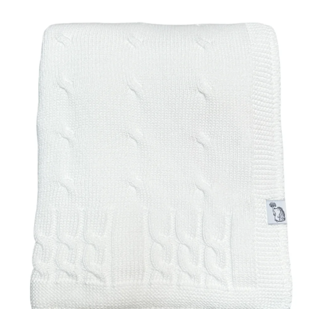 Deken Chamonix Poudre gevoerd (80x100cm) White