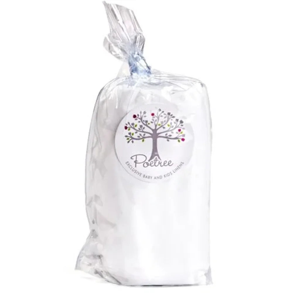 Katoen Satijn Hoeslaken (60x120) Wit Katoen Satijn Hoeslaken (60x120) Wit