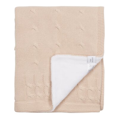 Deken Chamonix Poudre gevoerd (80x100cm) Sand/camel