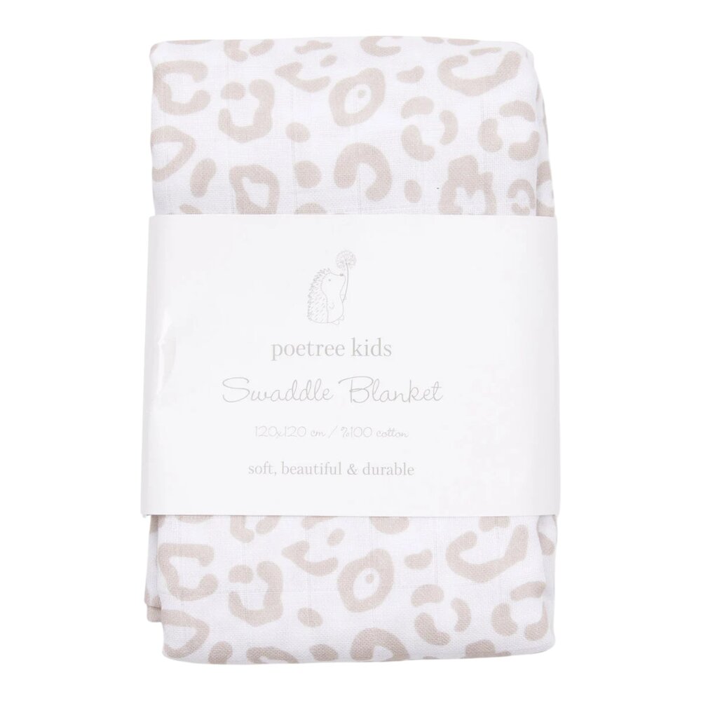 Swaddle Luipaard print camel