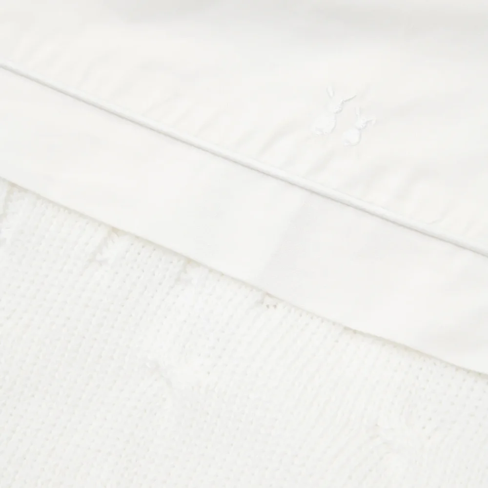 Wiegdeken 80x100cm White Wiegdeken 80x100cm White