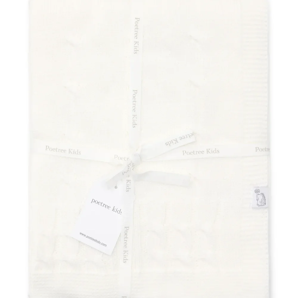 Wiegdeken 80x100cm White Wiegdeken 80x100cm White