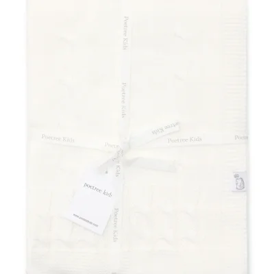 Wiegdeken 80x100cm White Wiegdeken 80x100cm White