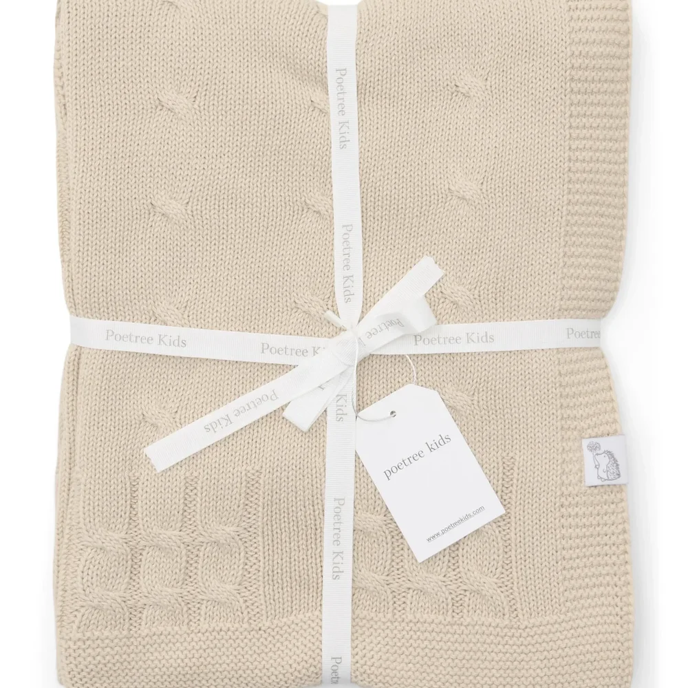 Wiegdeken 80x100cm Beige