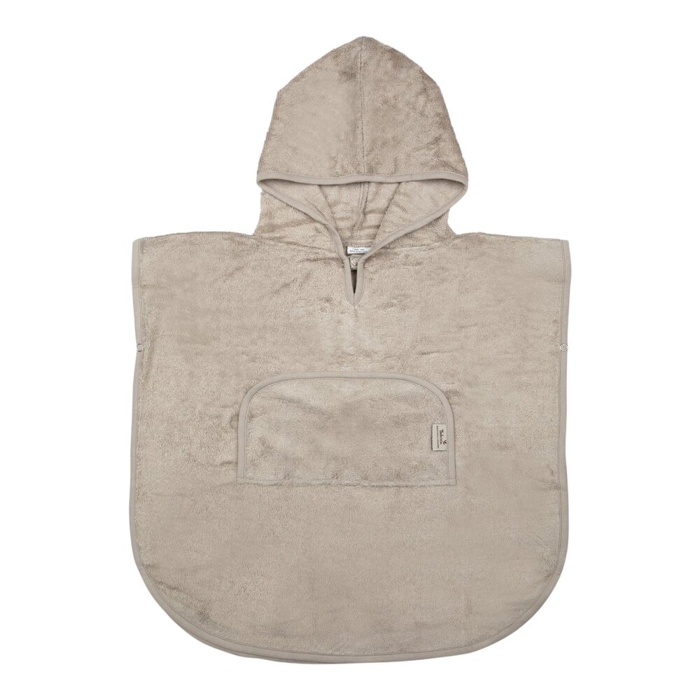 Poncho V-neck (4-6j) Feather Grey