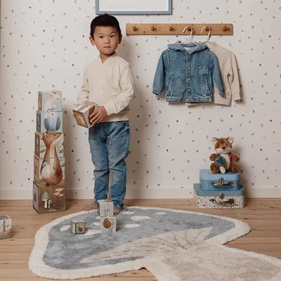 Vloerkleed - 102x118 cm Paddenstoel