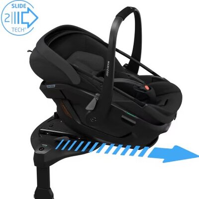 Autostoel Coral slide pro Onyx black Autostoel Coral slide pro Onyx black