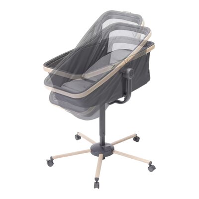 Alba alles-in-één wieg, ligstoel en kinderstoel beyond graphite