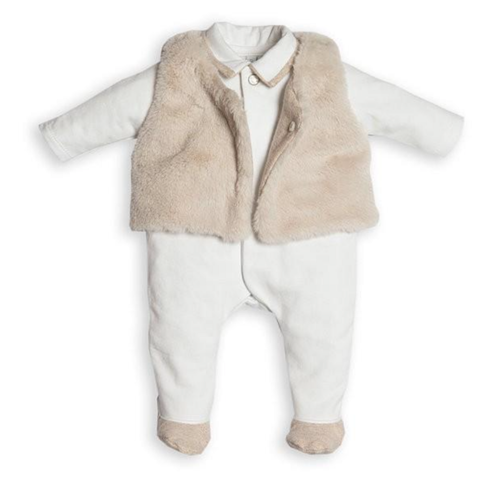 Bonten vest Beige