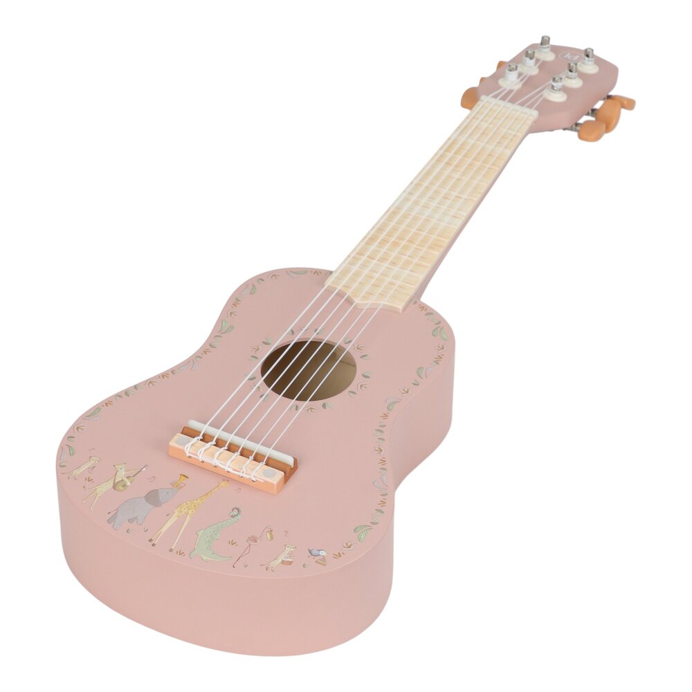 Houten gitaar - Roze FSC Safari Friends