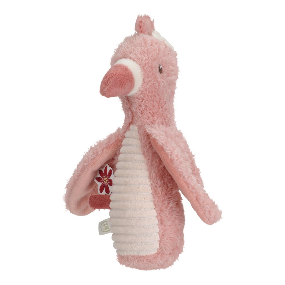 Knijpspeeltje met rammel Flamingo GRS Safari Friends