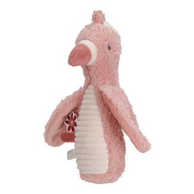 Knijpspeeltje met rammel Flamingo GRS Safari Friends