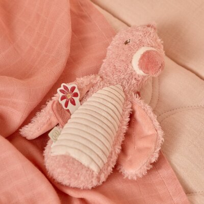 Knijpspeeltje met rammel Flamingo GRS Safari Friends