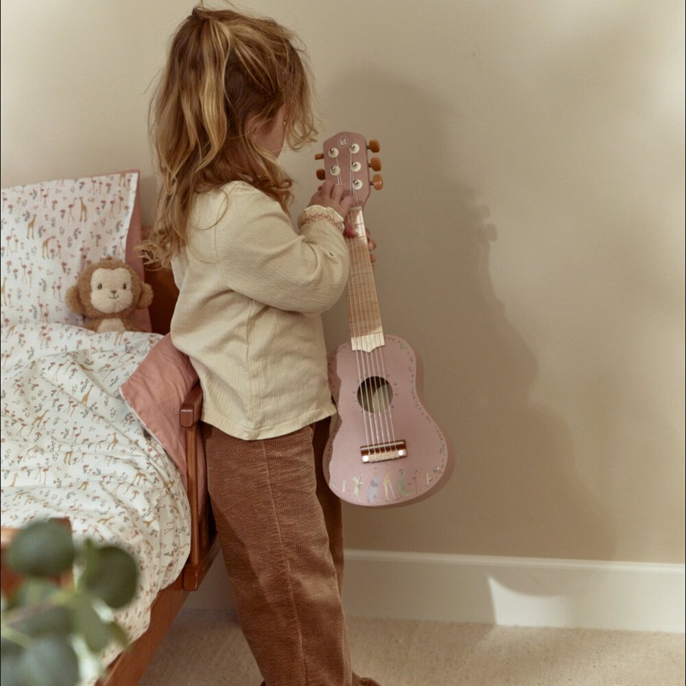Houten gitaar - Roze FSC Safari Friends