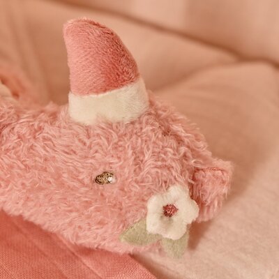 Knijpspeeltje met rammel Flamingo GRS Safari Friends