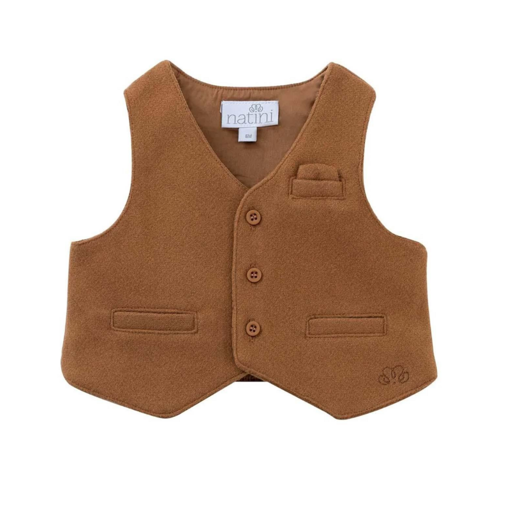 Spencer gilet cognac Cognac