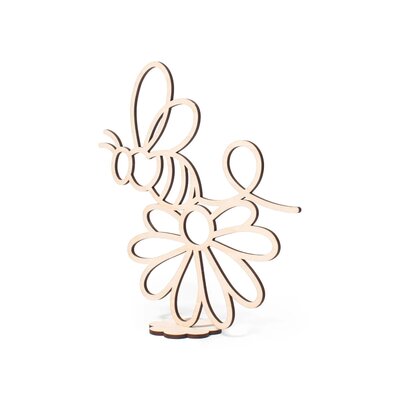 Tussen de bloemen - Bij - rust 25x25