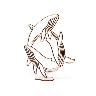 In de oceaan - Walvis - cirkel 25x25