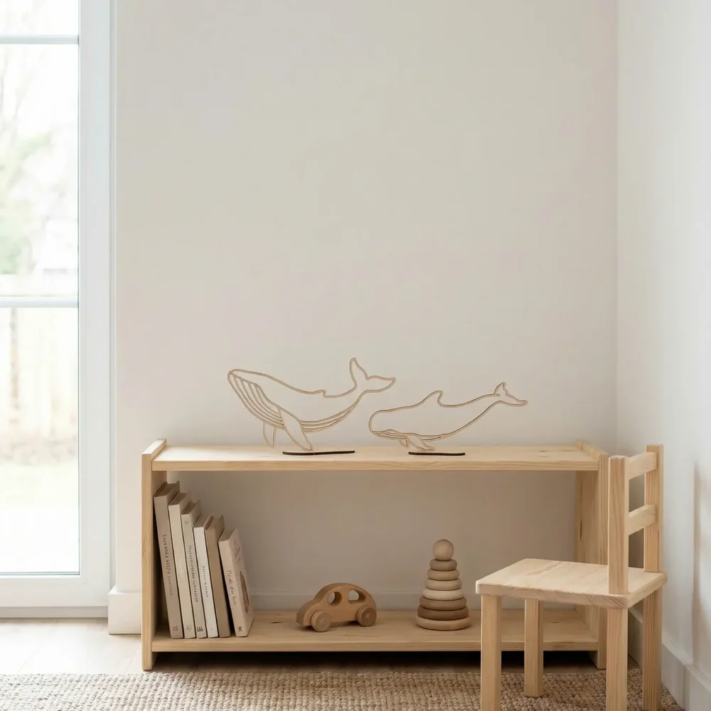 In de oceaan - Walvis - duo 25x25