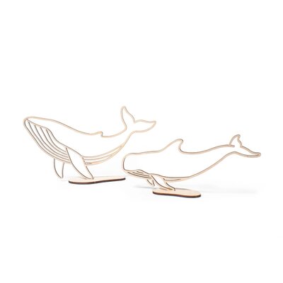 In de oceaan - Walvis - duo 25x25