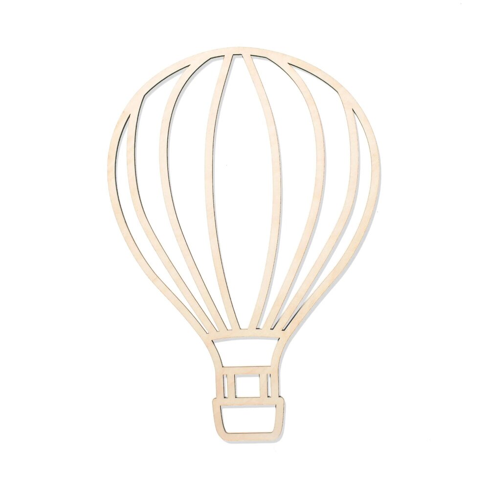 Boven de wolken - wanddeco Luchtballon - solo 25x25  