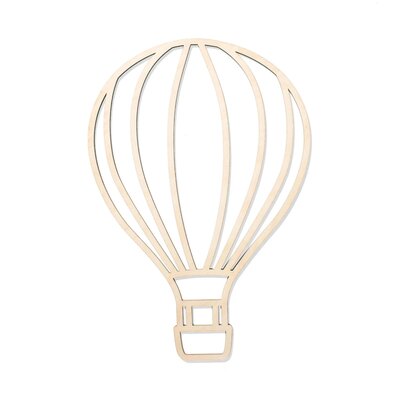 Boven de wolken - wanddeco Luchtballon - solo 25x25  