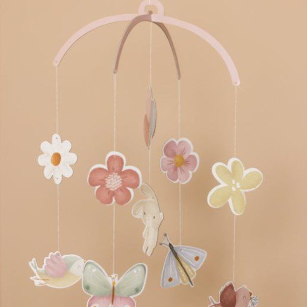 Cardboard mobile Flowers & Butterflies FSC