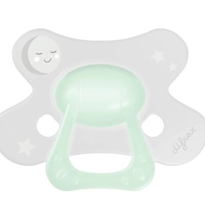 Fopspeen natural +6m nacht Wit