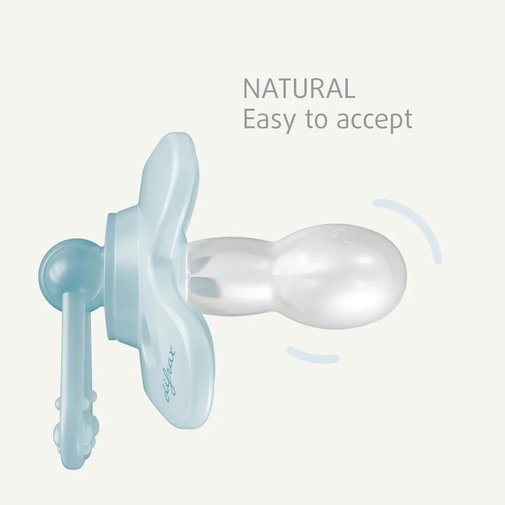 Fopspeen natural +6m nacht Wit