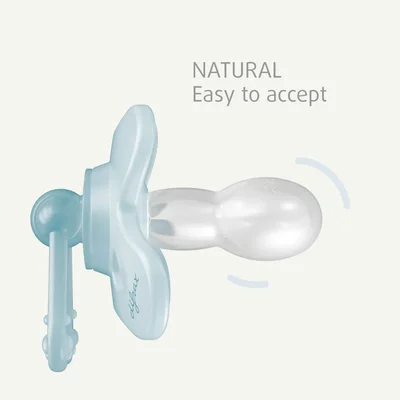 Fopspeen natural +6m nacht Wit