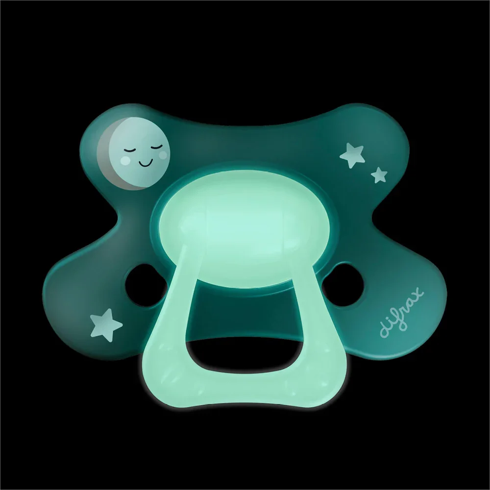 Fopspeen natural +6m nacht Wit