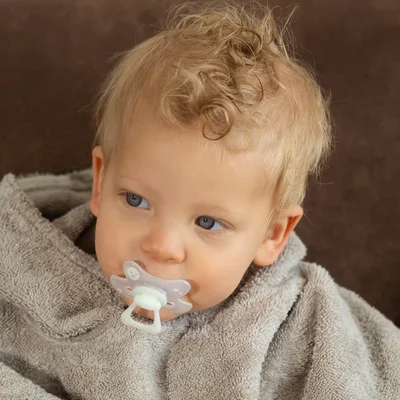 Fopspeen natural +6m nacht Wit